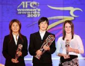 朝鲜运动员李金淑荣获亚足联年度最佳女子球员