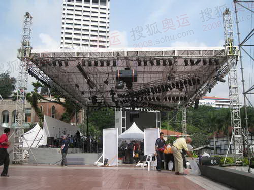 图文：官网记者探营吉隆坡 仪式现场正在准备