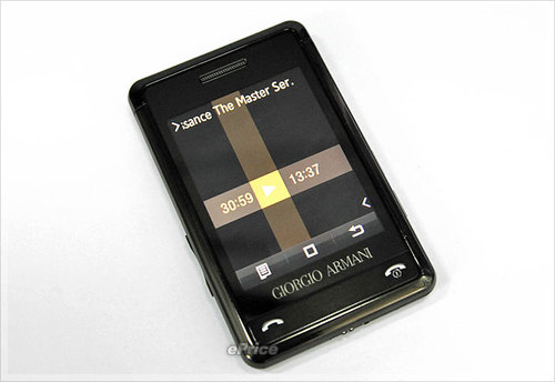 乔治阿玛尼-三星顶级时尚手机真机评测 