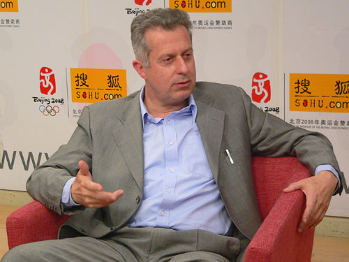 意大利驻华使馆文化专员Norberto Steinmayr诺贝托做客搜狐出国嘉宾演播室