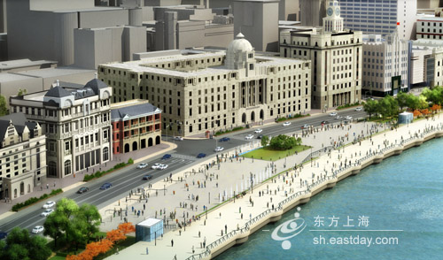 上海外滩滨水区设计方案公示 设置四大广场(图