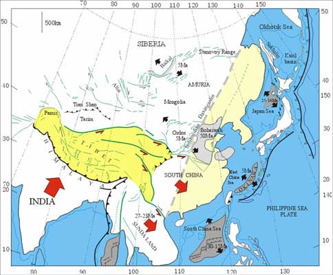 0级大地震 四川汶川大地震最新图片   汶川地震的动力来源:   中国