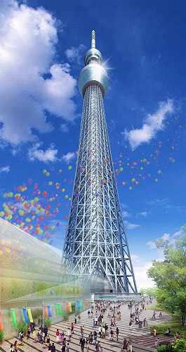 日本将建造610米高新地标"东京天空树"(组图)