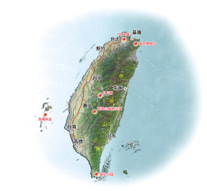 祖国宝岛台湾主要景点图
