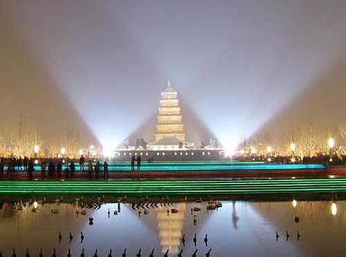 大雁塔北广场亚洲最大音乐喷泉