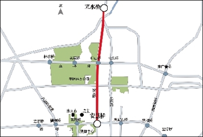 安立路奥运前全线贯通将有效改善附近交通图