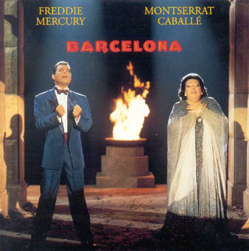 由皇后乐队主场墨丘里和西班牙著名歌唱家卡巴耶演唱的《巴塞罗那》是最著名的奥运歌曲之一。