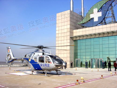 奥运期间需要急救的人员可以通过直升机，直接飞抵医院