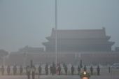 图文：北京奥运会开幕式 升旗仪式让人肃然起敬