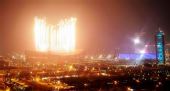 图文：北京奥运开幕式焰火  焰火点亮北京城