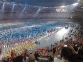 图文：北京奥运会开幕式 中国代表团入场