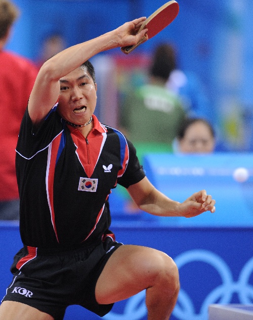 组图:北京奥运会乒乓球赛事开战