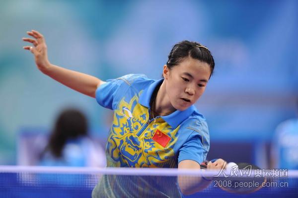 乒乓球女子团体赛中国队获小组第一闯入半决赛