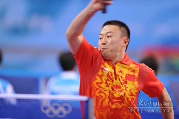 乒乓球男团小组赛中国3-0战胜澳大利亚(组图)
