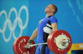 图文：男子85公斤级陆永夺金 白俄罗斯选手摘银