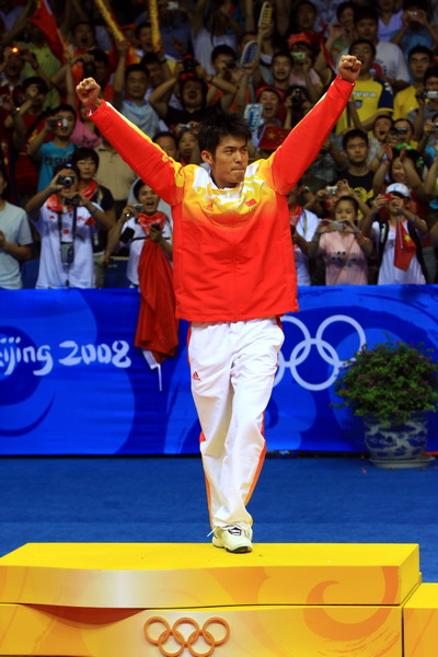 [点击图片进入下一页]   北京时间8月17日晚,2008年北京奥运会羽毛球