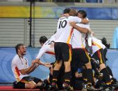 图文：德国队挺进决赛 庆祝胜利