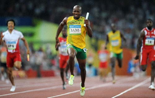 图文:奥运男子4×100米 牙买加夺金破世界纪录