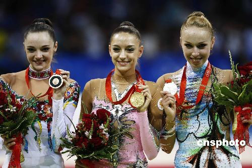 俄罗斯选手卡纳耶娃夺得艺术体操个人全能冠军