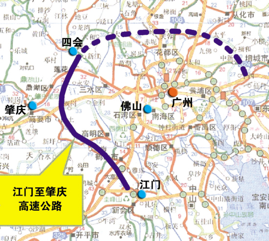 珠三角江肇高速公路已开建 预计2011年通车