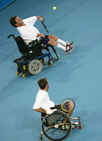 残奥会轮椅网球参赛运动员的分级