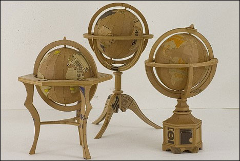 废纸板做成的精美工艺品-搜狐文化频道