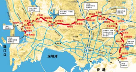 深圳地铁5号线获批 全长42公里投资200亿(图)