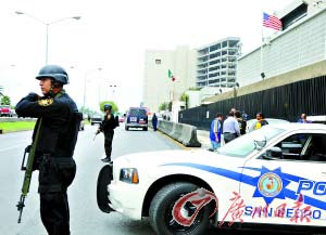 美国驻墨西哥领馆遭枪击 全天停办签证业务(图