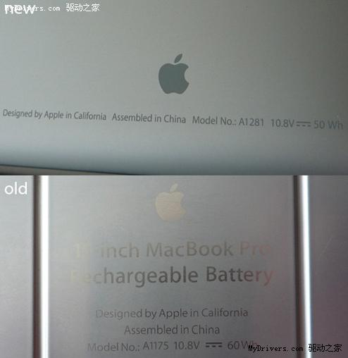 新款Macbook Pro电池容量比之前型号更低