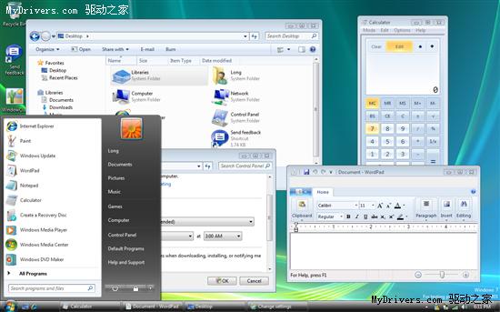 Windows 7不同主题、字体DPI对比