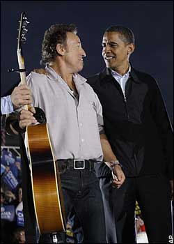 Bruce Springsteen和奥巴马