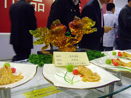 烹饪大赛(上海赛区)上厨师们制作的精致菜品-搜狐吃喝