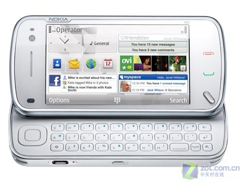 N系首款触摸S60 侧滑键盘诺基亚N97发布 
