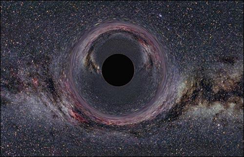 巨型望远镜拍下银河系画面 中心有巨大黑洞(图