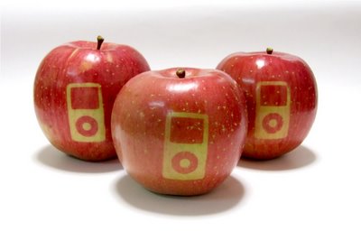 日本培育有苹果和iPod图案的苹果新品种(组图