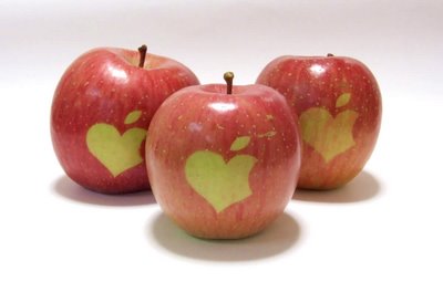 日本培育有苹果和iPod图案的苹果新品种(组图