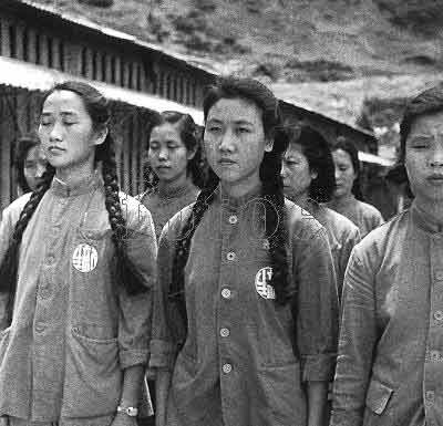 1954年台湾监狱的女政治犯和解放军战俘(图)