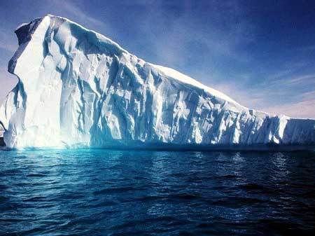 南极大量的冰