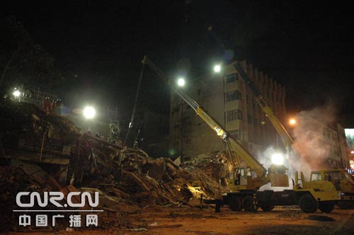 福建漳平楼房坍塌确认5人死亡 11人被救出(图
