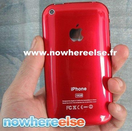 红色版iPhone 3G现身法国网站