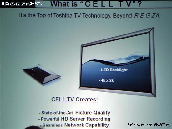 东芝年内将推新概念Cell TV液晶电视