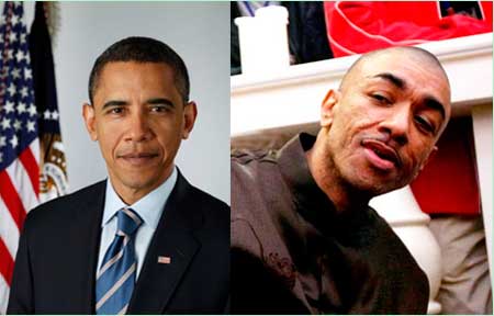 奥巴马（左）和弟弟马克长得还真像