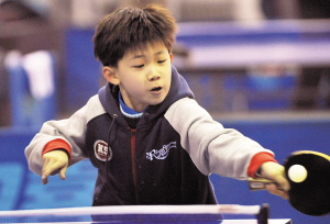 全国少儿乒乓球比赛在青举行 全国500多人参赛