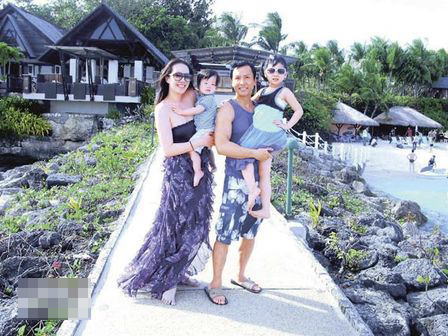 甄子丹夫妇带同一对子女往菲律宾宿雾度岁。