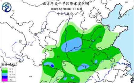 北方冬麦旱区再迎降水气象部门将择机增雨(组