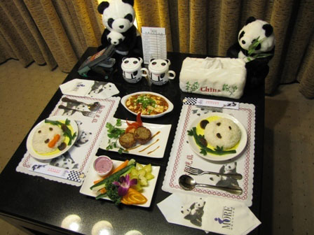 熊猫主题餐点
