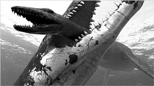 北极发现海洋巨兽化石长15米撕咬力胜霸王龙
