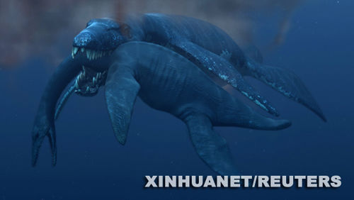 北极发现海洋巨兽化石 撕咬力超霸王龙(图)