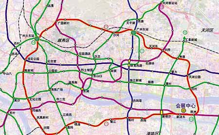 广州地铁新规划方案成型 广佛55条公路互通(图