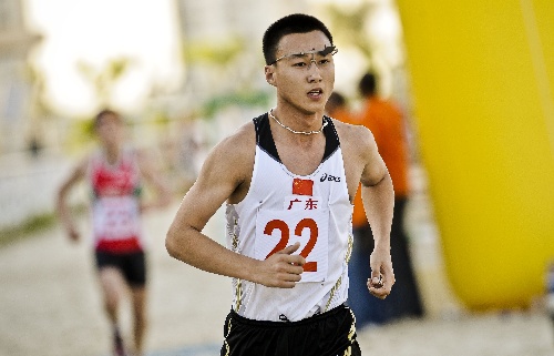 图文现代五项世界杯埃及站中国选手王冠比赛